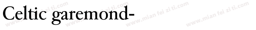 Celtic garemond字体转换